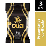Preservativo Olla Lubrificado  3 Unidades