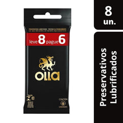 Preservativo Olla Lubrificado  8 Unidades