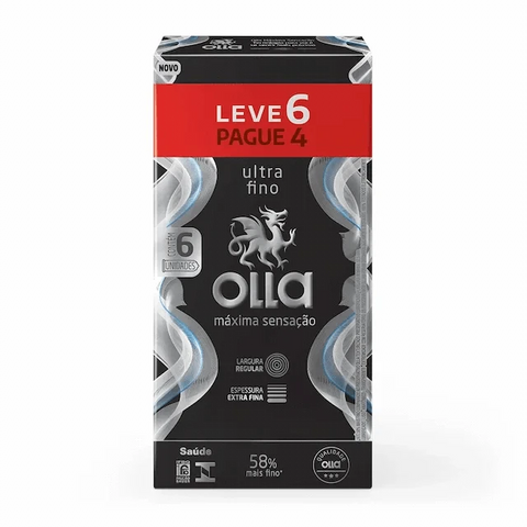 Preservativo Olla Máxima Sensação  6 Unidades