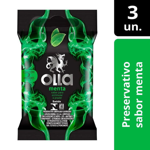 Preservativo Olla Menta  3 Unidades