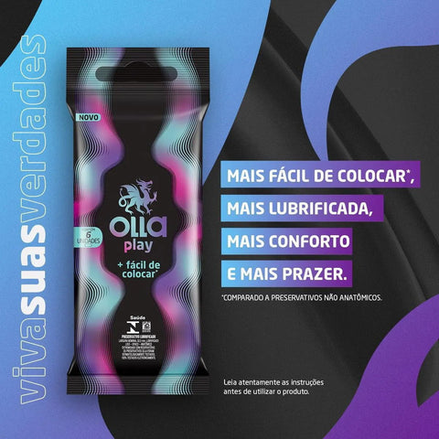 Preservativo Olla Play  6 Unidades