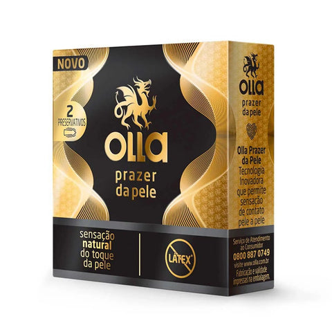 Preservativo Olla Prazer da Pele  2 Unidades