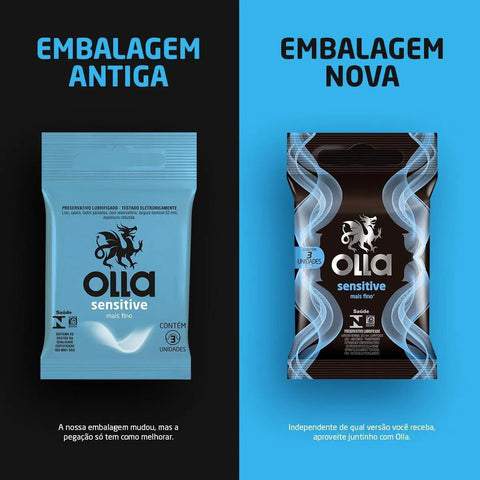 Preservativo Olla Sensitive  3 Unidades
