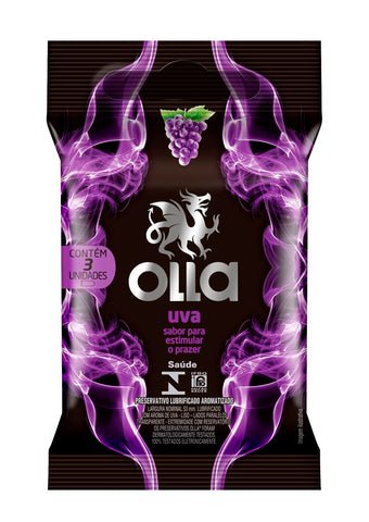 Preservativo Olla Uva  3 Unidades