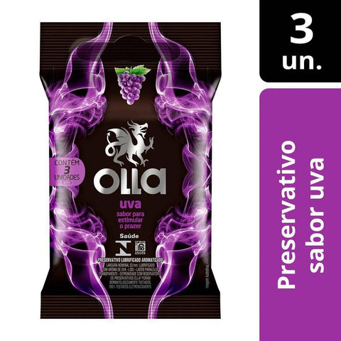Preservativo Olla Uva  3 Unidades