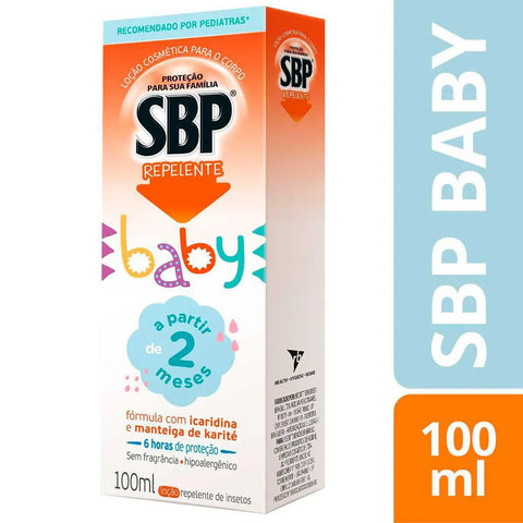 Repelente Infantil Sbp Baby Icaridina Sem Fragrância Loção 100ml