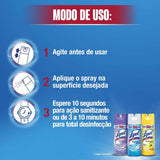 Spray Desinfetante Lysol Pureza Do Algodão Com 354g
