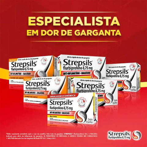 Strepsils Mel e Limão 8,75mg - 24 Unidades - Pastilha