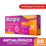 Allegra  120mg - 20 Unidades - Comprimido