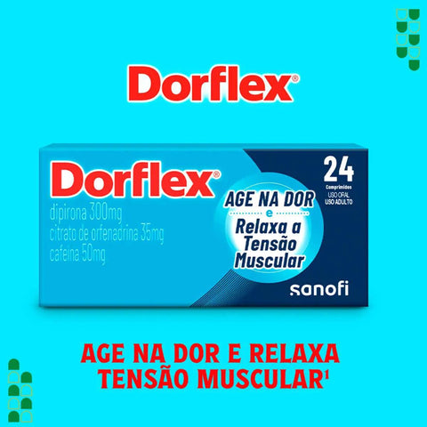 Dorflex  300mg + 35mg + 50mg - 24 Unidades - Comprimido