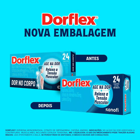 Dorflex  300mg + 35mg + 50mg - 24 Unidades - Comprimido