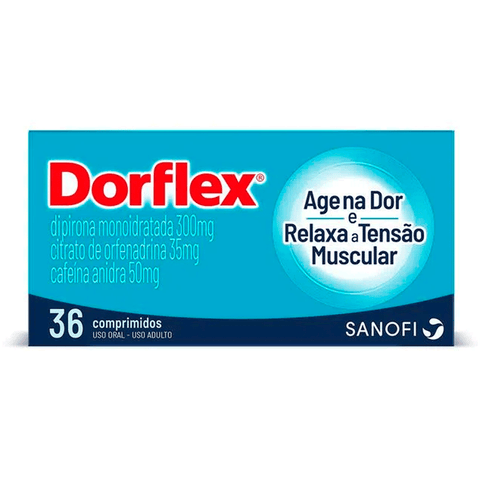 Dorflex  300mg + 35mg + 50mg - 36 Unidades - Comprimido