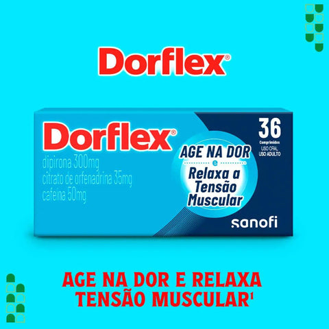 Dorflex  300mg + 35mg + 50mg - 36 Unidades - Comprimido
