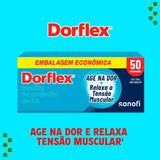 Dorflex  300mg + 35mg + 50mg - 50 Unidades - Comprimido