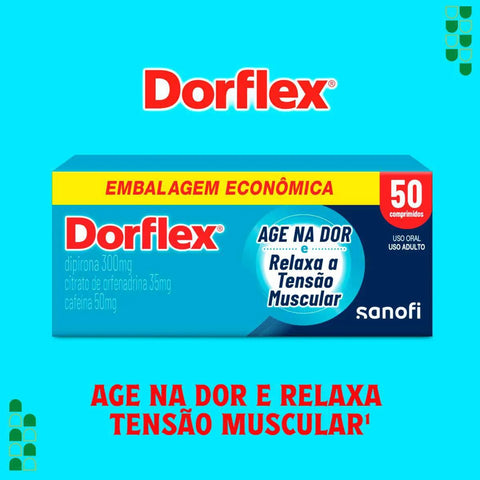 Dorflex  300mg + 35mg + 50mg - 50 Unidades - Comprimido
