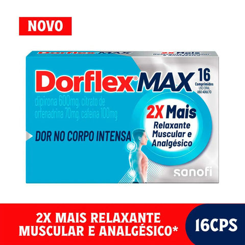 Dorflex MAX  600mg + 70mg + 100mg - 16 Unidades - Comprimido