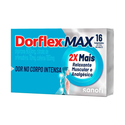 Dorflex MAX  600mg + 70mg + 100mg - 16 Unidades - Comprimido