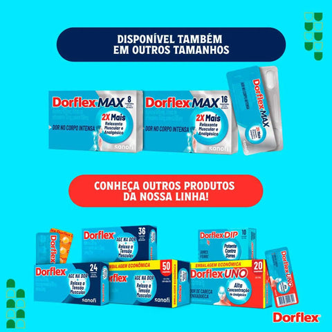 Dorflex MAX  600mg + 70mg + 100mg - 16 Unidades - Comprimido