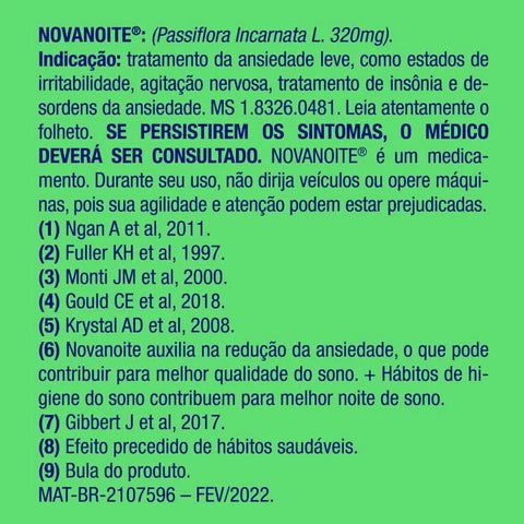 Novanoite  320mg - 20 Unidades - Comprimido