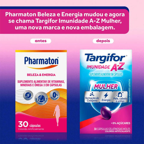 Polivitamínico Targifor Mulher Imunidade A-Z  30 Unidades - Cápsula