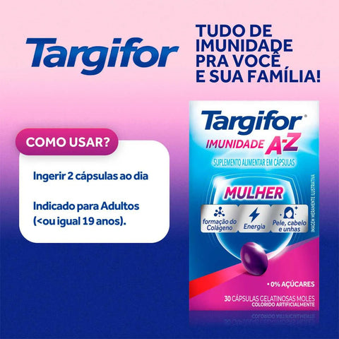 Polivitamínico Targifor Mulher Imunidade A-Z  30 Unidades - Cápsula