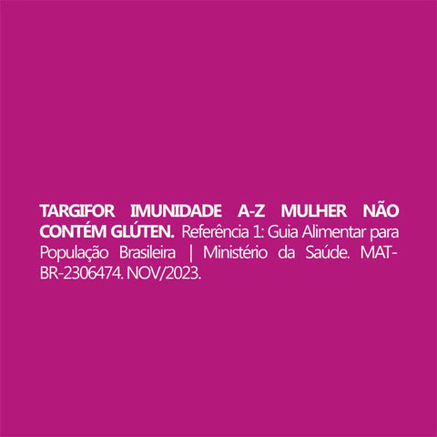Polivitamínico Targifor Mulher Imunidade A-Z  30 Unidades - Cápsula