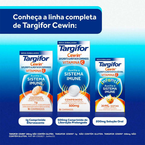 Vitamina C Cewin Targifor  200mg/mL - 20 mL - Solução