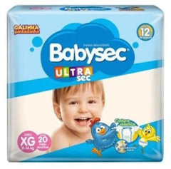 Fralda Babysec Ultrasec  Tamanho XG - 20 Unidades