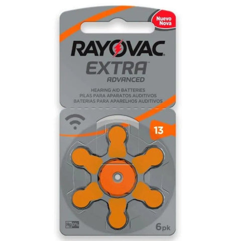 Pilha para Aparelho Auditivo Rayovac 13 - 6 unidades