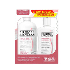 Kit Fisiogel A.I. Ação Calmante Loção Cremosa Com 400mL+ 200ml