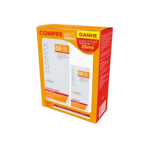 Kit Sunmax Protetor Solar Sensitive  FPS 50 + 50 - 160 mL + 25 mL