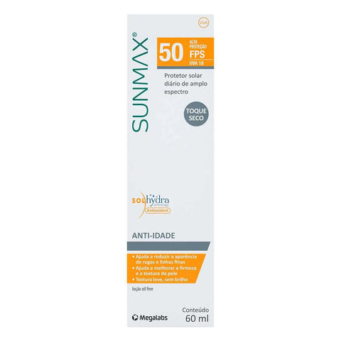 Loção Sunmax Anti-Idade  FPS 50 - 60 mL