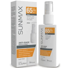 Protetor Solar Sunmax Anti-Idade Spray  FPS 65 - 90 mL