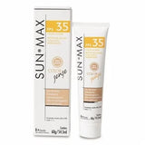 Protetor Solar Sunmax Color Base  Bege Médio - FPS 35 - 60 g