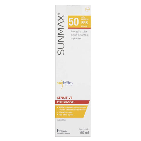 Protetor Solar Sunmax Sensitive  Sensível - FPS 50 - 60 mL