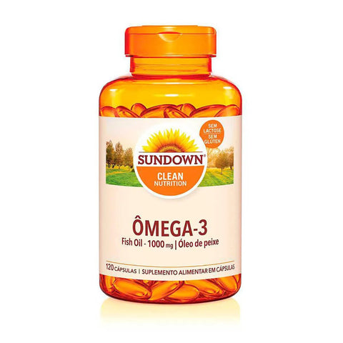 Ômega 3 (Sundown Naturals)  1000mg - 120 Unidades - Cápsula