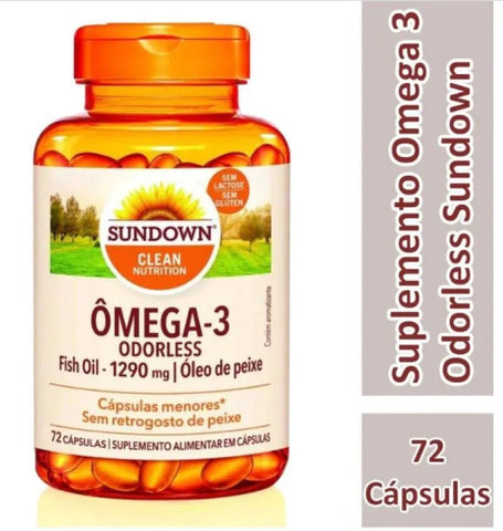 Ômega 3 (Sundown Naturals)  1290mg - 72 Unidades - Cápsula