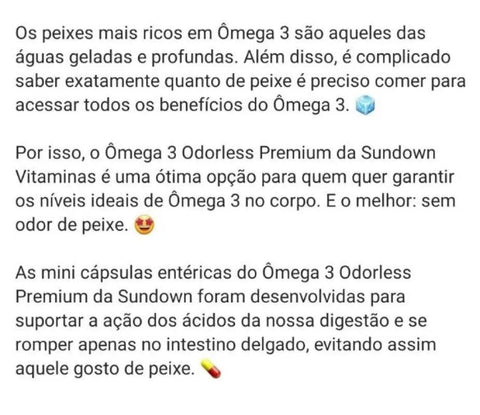 Ômega 3 (Sundown Naturals)  1290mg - 72 Unidades - Cápsula