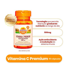Vitamina C (Sundown Naturals)  500mg - 90 Unidades - Comprimido
