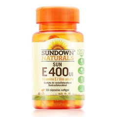 Vitmina E (Sundown Naturals)  400UI - 30 Unidades - Tablete