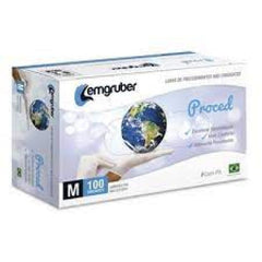 Luva Lemgruber Procedimento M 20 Unidades