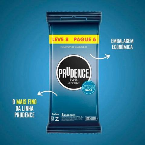 Preservativo Prudence Super Sensitive  6 + 2 unidades