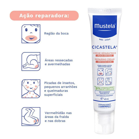 Creme Reparador Hidratante Cicastela Infantil 40mL– Mustela