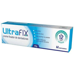 Creme Fixador de Dentadura Ultrafix Sem Sabor Com 40G