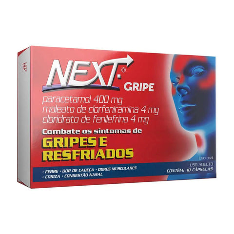 Next  400mg + 4mg + 4mg - 10 Unidades - Cápsula