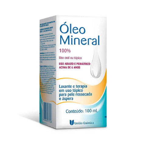 Óleo Mineral (União Química)  100 mL - Solução