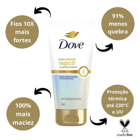 Creme Leave-In Dove Bond Intense Repair 50ml