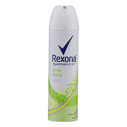 Desodorante Antitranspirante Aerosol Feminino Rexona Erva Doce 72 Horas 150Ml