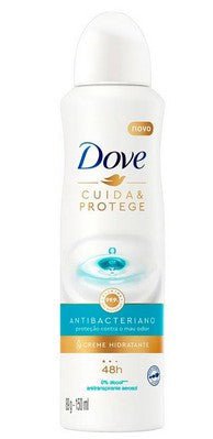 Desodorante Antitranspirante Feminino Dove Cuida e Protege, Antibacteriano, Aerossol, 1 Unidade Com 150Ml