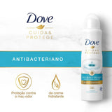 Desodorante Antitranspirante Feminino Dove Cuida e Protege, Antibacteriano, Aerossol, 1 Unidade Com 150Ml